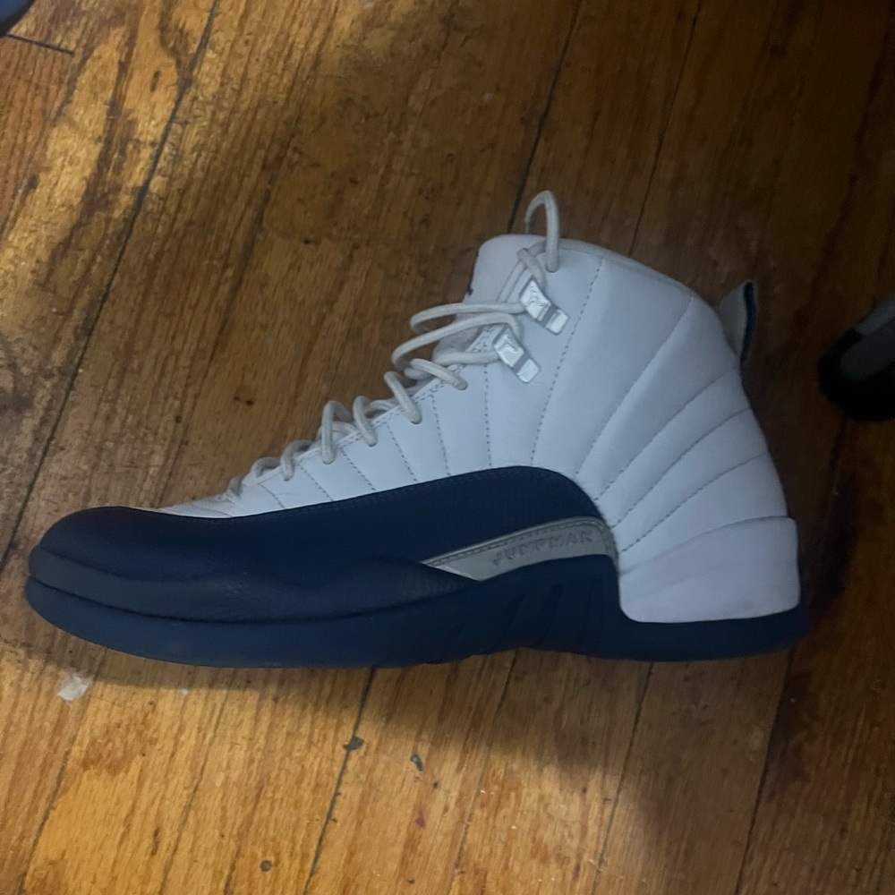 Jordan White and Black High-Top Sneakers